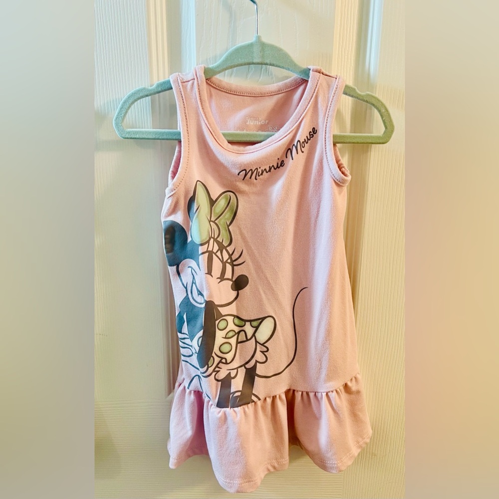 🔥3/$18🔥 Disney Pink Minnie Mouse Casual Dress. Girls size 12 months.